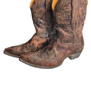 Old Gringo Women Size 7.5 B Western Cowgirl Pointed Toe Brown Boots
